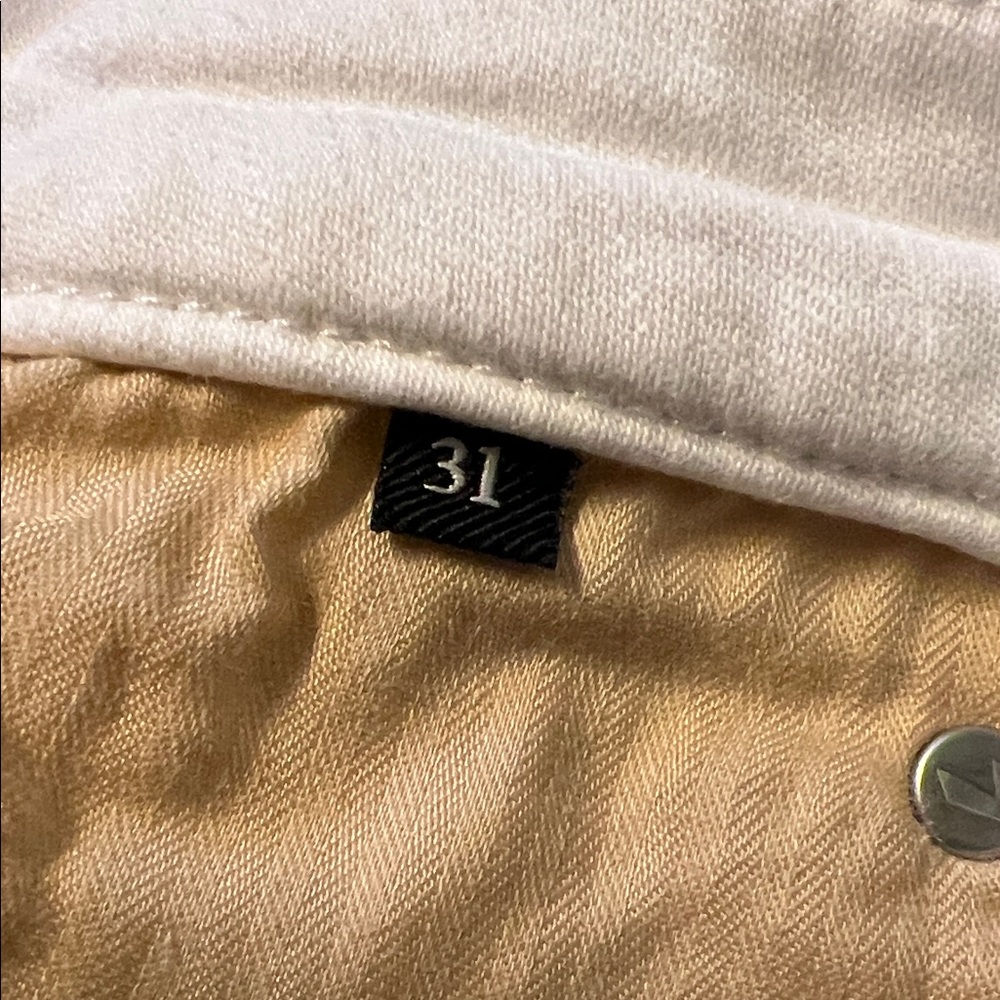 7 for All Mankind White Denim Jeans Size 31 - Picture 13 of 14